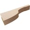 Ekena Millwork 6"W x 36"D x 12"H Thin Del Monte Rough Cedar Woodgrain TimberThane Corbel, Primed Tan CORUR06X36X12DELRCPR - alternate 3